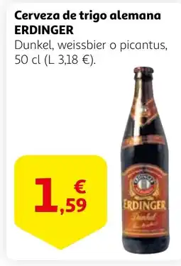 Alcampo ERDINGER Cerveza de trigo alemana oferta