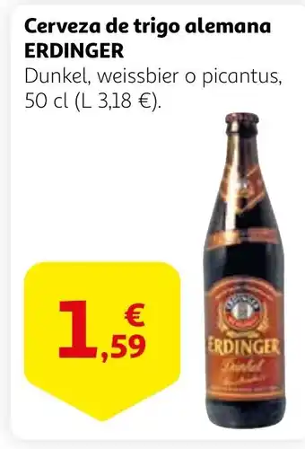 Alcampo ERDINGER Cerveza de trigo alemana oferta