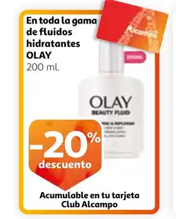 Alcampo OLAY En toda la gama de fluidos hidratantes oferta