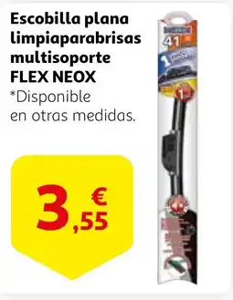 Alcampo FLEX NEOX Escobilla plana Limpiaparabrisas multisoporte oferta