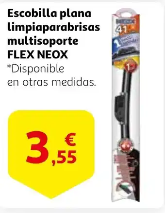 Alcampo FLEX NEOX Escobilla plana Limpiaparabrisas multisoporte oferta