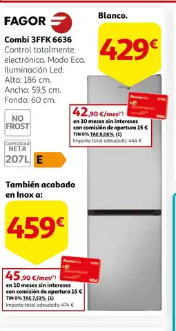 Alcampo FAGOR Combi 3FFK 6636 oferta