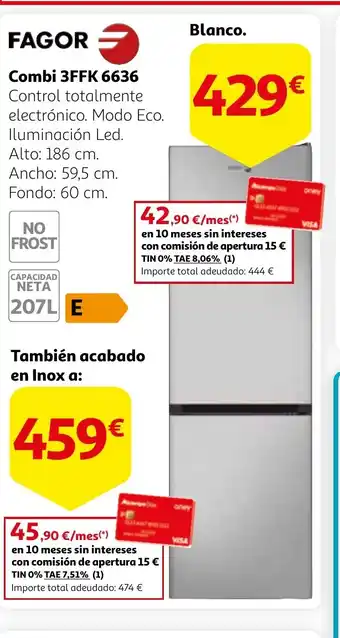 Alcampo FAGOR Combi 3FFK 6636 oferta