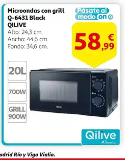 Alcampo QILIVE Microondas con grill Q-6431 Black oferta