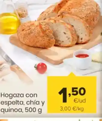 Autoservicios Familia Hogaza con espelta, chía y quinoa oferta