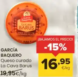 Autoservicios Familia GARCÍA BAQUERO Queso curado La Cava Barus oferta