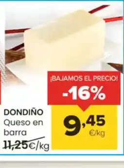 Autoservicios Familia DONDIÑO Queso en barra oferta