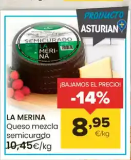 Autoservicios Familia LA MERINA Queso mezcla semicurado oferta