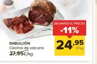 Autoservicios Familia EMBULLIÓN Cecina de vacuno oferta