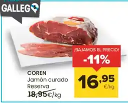 Autoservicios Familia COREN Jamón curado Reserva oferta