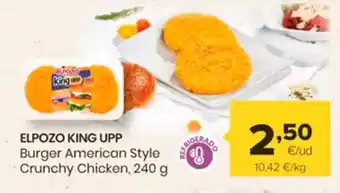 Autoservicios Familia ELPOZO KING UPP Burger American Style Crunchy Chicken oferta