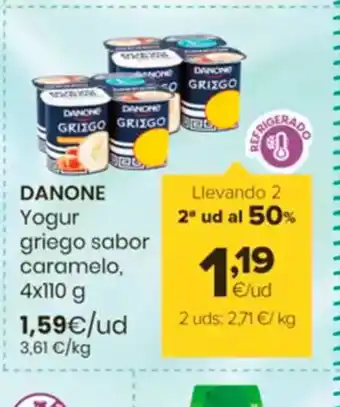 Autoservicios Familia DANONE Yogur griego sabor caramelo oferta