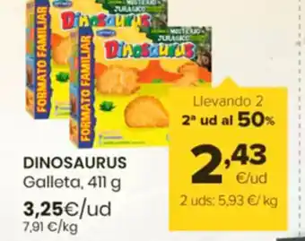 Autoservicios Familia DINOSAURUS Galleta oferta