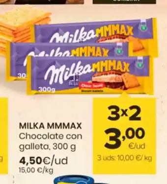 Autoservicios Familia MILKA MMMAX Chocolate con galleta oferta