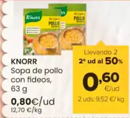 Autoservicios Familia KNORR Sopa de pollo con fideos oferta