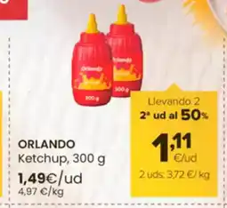 Autoservicios Familia ORLANDO Ketchup oferta