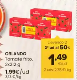 Autoservicios Familia ORLANDO Tomate frito oferta