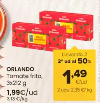 Autoservicios Familia ORLANDO Tomate frito oferta