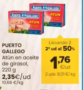 Autoservicios Familia PUERTO GALLEGO Atún en aceite de girasol oferta