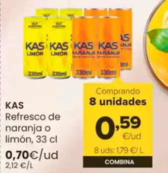 Autoservicios Familia KAS Refresco de naranja o limón oferta