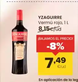 Autoservicios Familia YZAGUIRRE Vermú rojo oferta