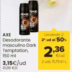 Autoservicios Familia AXE Desodorante masculino Dark Temptation oferta