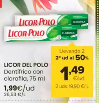 Autoservicios Familia LICOR DEL POLO Dentifrico con clorofila oferta