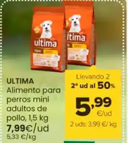 Autoservicios Familia ULTIMA Alimento para perros adultos de pollo oferta