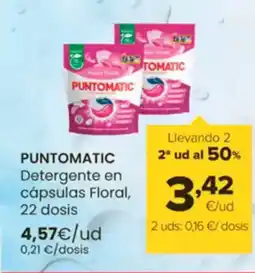 Autoservicios Familia PUNTOMATIC Detergente en cápsulas Floral oferta