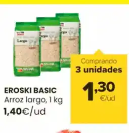 Autoservicios Familia EROSKI BASIC Arroz largo oferta