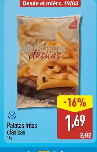 ALDI Patatas fritas clásicas oferta