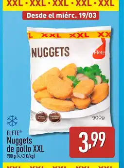 ALDI FLETE Nuggets de pollo XXL oferta