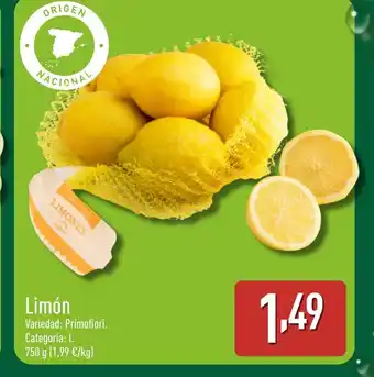 ALDI Limón oferta