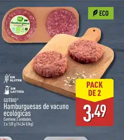 ALDI GUTBIO Hamburguesas de vacuno ecológicas oferta