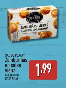 ALDI SAL DE PLATA Zamburiñas en salsa vieira oferta