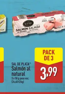 ALDI SAL DE PLATA Salmón al natural oferta