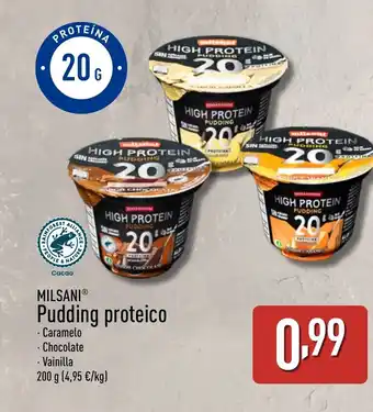 ALDI MILSANI Pudding proteico oferta