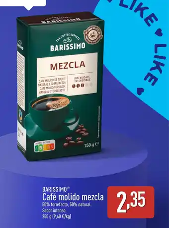 ALDI BARISSIMO Café molido mezcla oferta