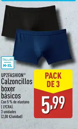 ALDI UP2FASHION Calzoncillos boxer básicos oferta