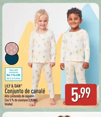 ALDI LILY & DAN Conjunto de canalé oferta