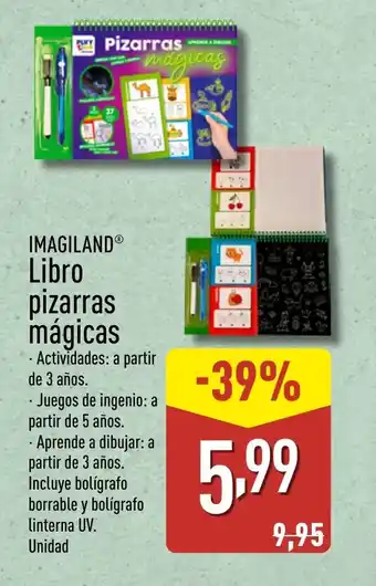 ALDI IMAGILAND Libro pizarras mágicas oferta