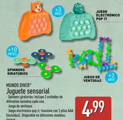 ALDI MUNDO DIVER Juguete sensorial oferta