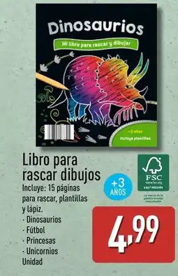 ALDI Libro para rascar dibujos oferta