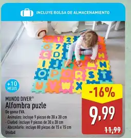 ALDI MUNDO DIVER Alfombra puzle oferta