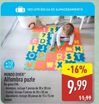 ALDI MUNDO DIVER Alfombra puzle oferta