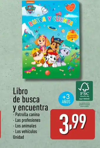 ALDI Libro de busca y encuentra oferta