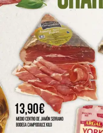 Claudio Medio centro de jamón serrano bodega campodulce oferta