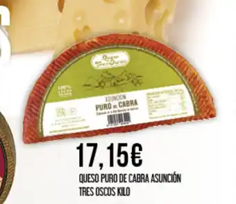 Claudio Queso puro de cabra asunción tres oscos oferta