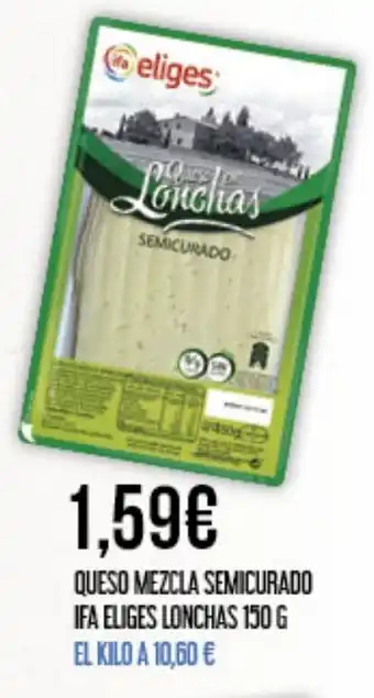 Claudio Queso mezcla semicurado ifa eliges lonchas oferta