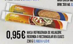 Claudio IFA ELIGES Masa refrigerada de hojaldre redonda o rectangular oferta